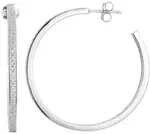 Beneto Kruhové stříbrné náušnice AGUP1177