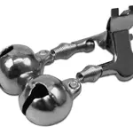 Delphin rolnička kovový klip - 18 mm