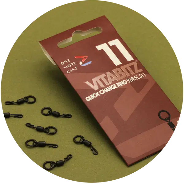 One more cast obratlík vitabitz quick change ring swivel 8 ks - velikost 8
