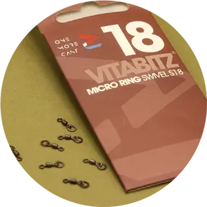 One more cast obratlík vitabitz micro ring swivel 15 ks velikost 18