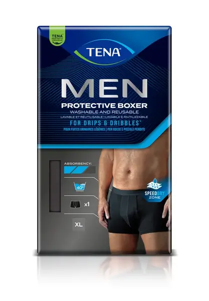 TENA MEN Protective Boxer BLACK XL