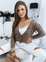 Dámský svetr na knoflíky DURKI Barva béžová DSTREET