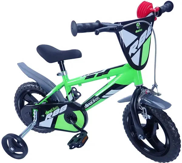 Detský bicykel Dino Bikes 412UL zelené 12" chlapčenské