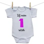 Boodyy Body s krátkym rukávom Už mám 1 rôčik Dievča 92 (18-24 mesiacov)