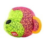 Pískacia hračka pre psa opica ružová