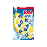 Bref Power Aktiv tuhý WC blok Lemon 4×50 g