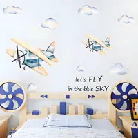 Samolepka na stenu/Tapeta Lietadlá H16576