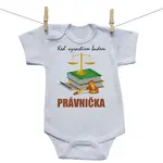 Boodyy Body s krátkym rukávom Keď vyrastiem budem právnička 92 (18-24 mesiacov)