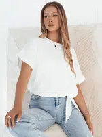 Dámská halenka s krátkým rukávem ROPEZ Barva Bílý DSTREET