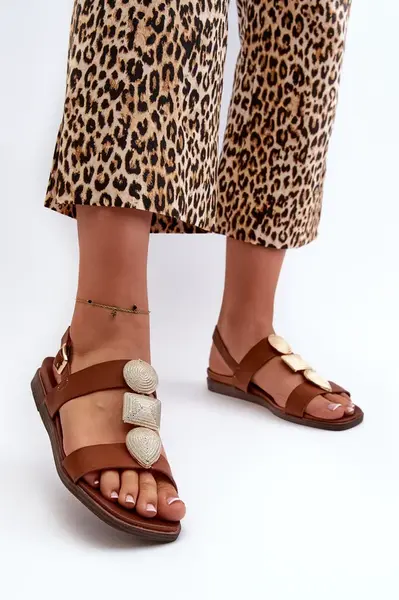 Dámské Ploché Sandály S Ozdobami Sergio Leone