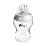 Tommee Tippee Natural Start Samosterilizačná Dojčenská Fľaša s ANTI-COLIC cumlíkom Pomalý Prietok 260 ml 0m+