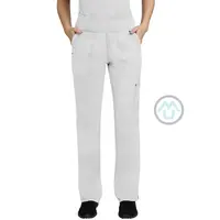 Dámske nohavice na gumu v páse TORI - biela XL