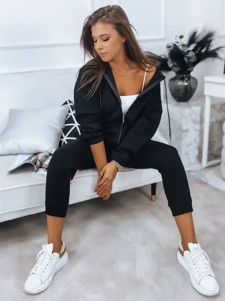 Dámský teplákový souprav AMILIA PREMIUM černý Dstreet