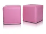 Sedací vak taburetka kocka ružová EMI