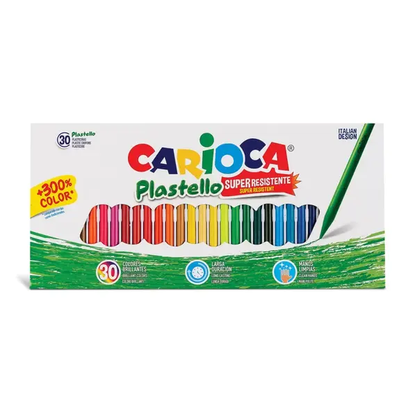 Voskovky Pastello Superresistente 30 ks-CARIOCA