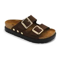 6011 Dámska zdravotná kožená obuv s prackou 36 - 23,5cm, hnedá, 3,5 cm