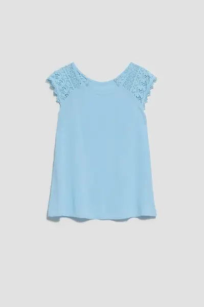 Marisse Women's Shirt L-Ko-4031 Pale Blue