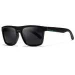 KDEAM Sunbury 2 slnečné okuliare, Black & Green / Black
