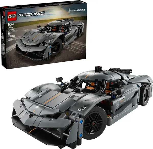 LEGO Sivé hyperauto Koenigsegg Jesko Absolute Grey Hypercar 42173