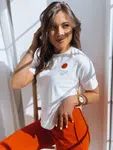 Dámské tričko s potiskem THE CUTEST Barva Ecru DSTREET