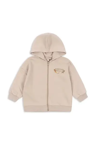 Dětská mikina s bavlnou Konges Sløjd LOU SWEAT ZIP HOOD OCS