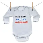 Boodyy Body s dlhým rukávom Ciki, caki, ciki, cak 68 (3-6 mesiacov)