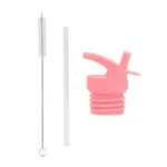 A Little Lovely Company - uzáver, kefka a slamka k antikorovej fľaši - zmrzlina