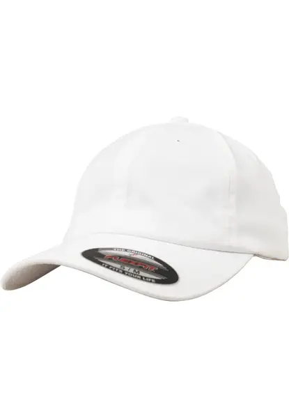 Čepice Flexfit Cotton Twill Dad Cap bílá