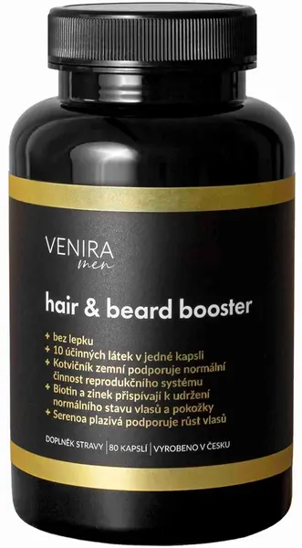 VENIRA Hair & beard booster pre mužov 80dňová kúra
