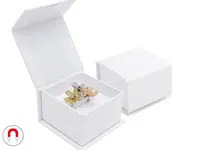 JK Box Biela darčeková krabička na prsteň alebo náušnice VG-3/AW