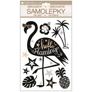 Samolepka za múr plameniak priestorová 36 x 21 cm