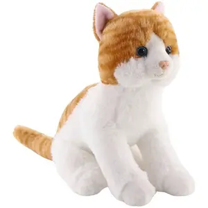 Mačka ryšavo-biela sediaca 20 cm