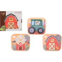 Jouéco® Drevené puzzle Farma