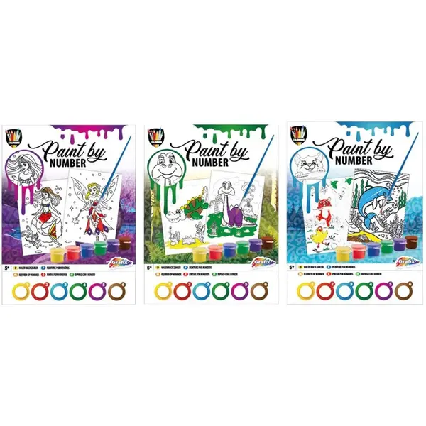 Maľovanie podľa čísel 3 druhy