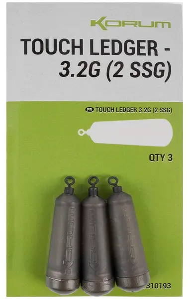 Korum záťaž touch ledger 3,2 g 3 ks