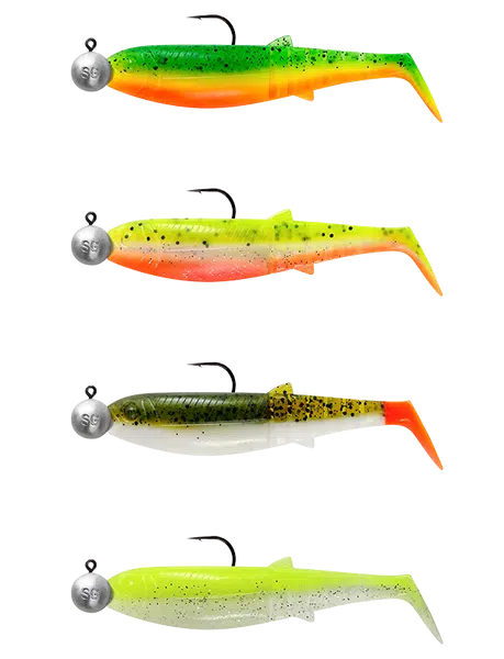 Savage gear gumová nástraha cannibal shad darkwater mix 4+4 - 6,8 cm 3 g 5 g #1/0