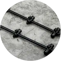 One more cast hrazdy elbowz black anodised aluminium 3 rod std 11,5" & 9,5" 2 ks
