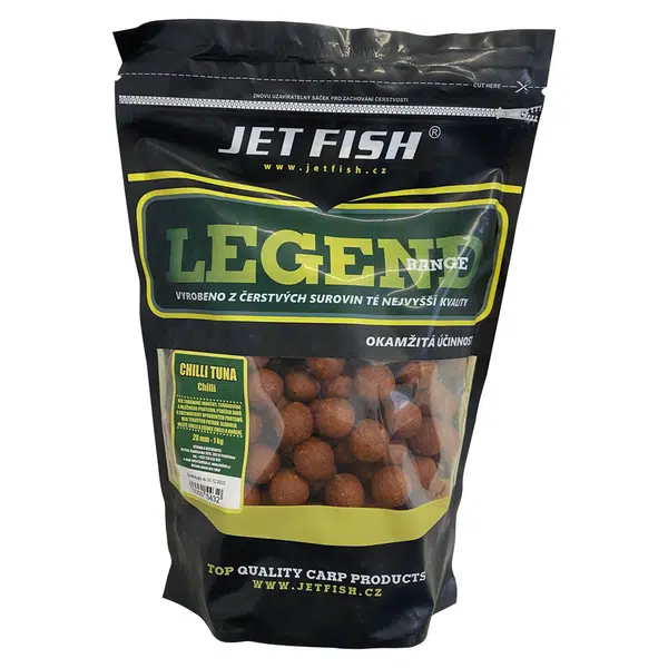 Jet fish boilie legend range chilli tuna chilli - 220 g 16 mm