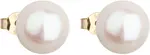 Evolution Group Zlaté náušnice kôstky s pravými perlami Pavona 921043.1