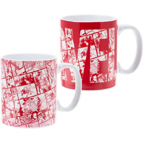 Paladone Hrnček meniaci Marvel logo 315 ml