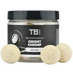 Tb baits vyvážené boilie balanced white edition + atraktor orient shrimp 100 g - 24 mm
