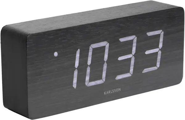 Karlsson Dizajnový LED budík - hodiny KA5654BK