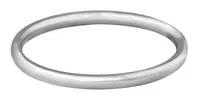 Troli Nežný minimalistický prsteň z ocele Silver 52 mm