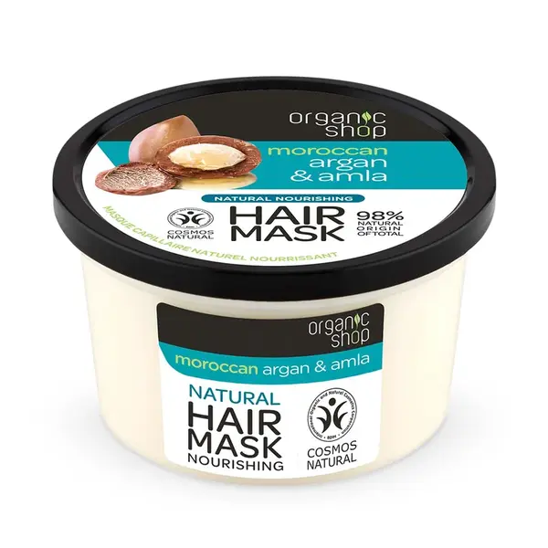 Organic Shop Vyživujúci maska na vlasy Moroccan Argan & Amla ( Natura l Nourish ing Hair Mask) 250 ml