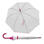 Průhledný deštník Doppler Nizza Transparent Pink