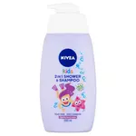 NIVEA Kids Dětský sprchový gel a šampon 2v1 s vůní lesního ovoce 500 ml