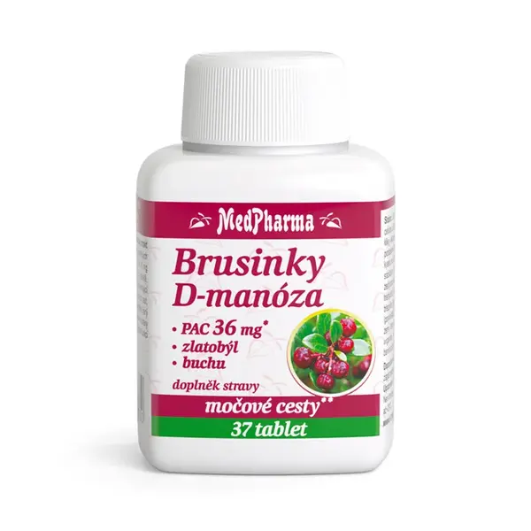 MEDPHARMA Brusinky D-manóza 37 tablet