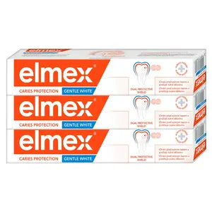 ELMEX Caries Protection Whitening Zubní pasta proti zubnímu kazu 3x 75ml
