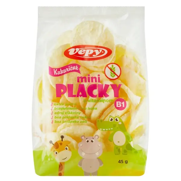 VEPY Kukuřičné mini placky s vitamínem B1 45 g