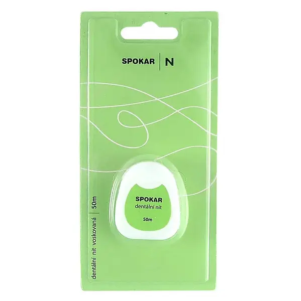 SPOKAR Dentální nit voskovaná 50 m